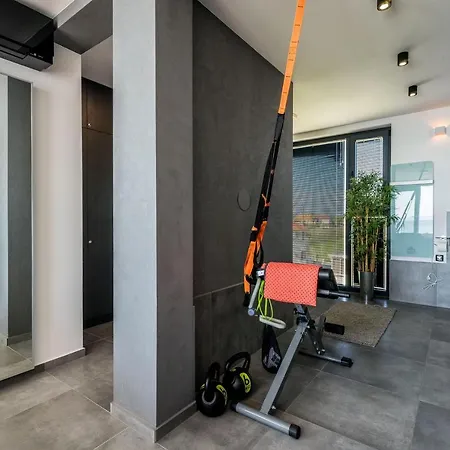 Penthouse Jimmys Privlaka, Wahnsinns Blick Und Beheiztem Pool 아파트